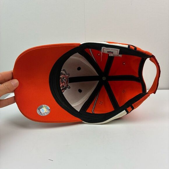NFL Cincinnati Bengals Adjustable Football Team Hat Tiger Orange White Black Y2K - Picture 7 of 11